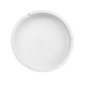 White Plastic Ashtray (4.01" Diameter)